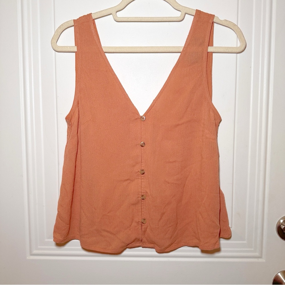 Floaty Button-Down ASOS Sleeveless Top‎ Sz 0